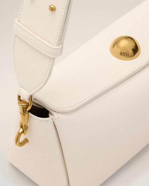 AMI Natural Cow Leather Carrousel Bag