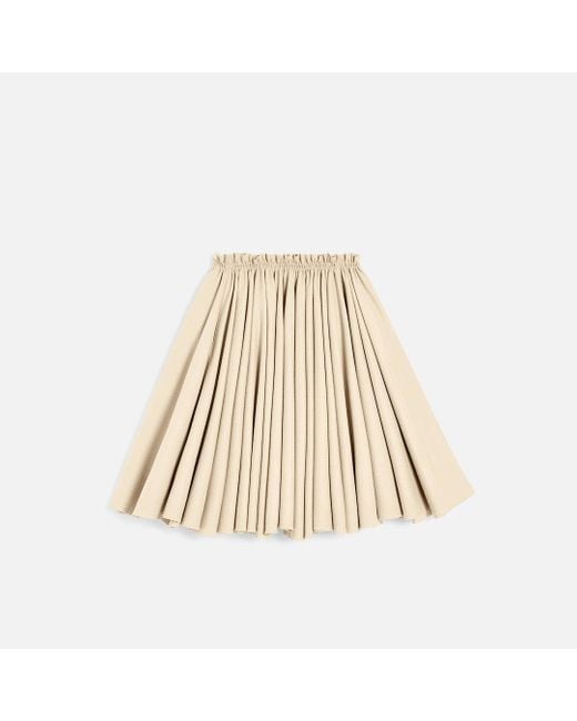 AMI Natural Wool Midi Corolla Skirt