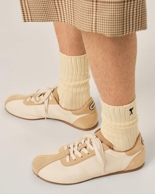 AMI Natural Nylon Soft Sneakers