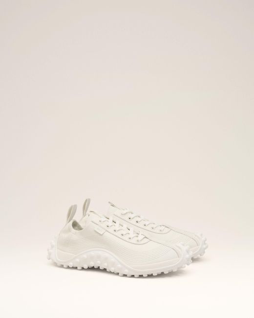 AMI Natural Smooth Leather Mirage Sneakers
