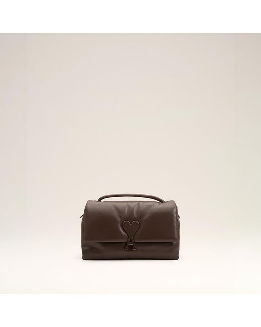 AMI Natural Cowhide Leather Voulez-Vous Bag