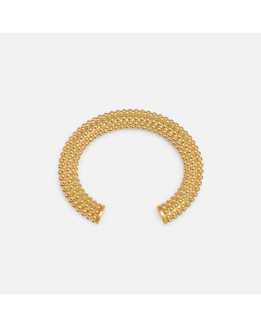 AMI Metallic Brass Pearl Bracelet