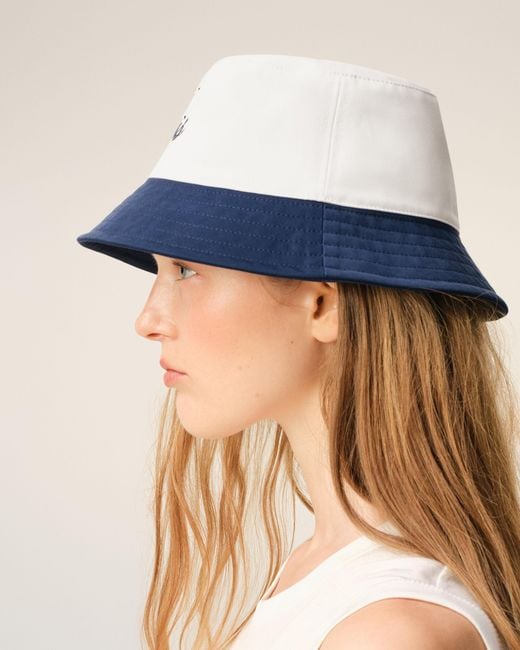 AMI Blue And Cotton Hat