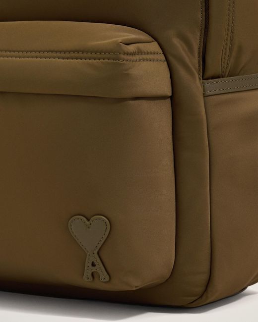 AMI Green Nylon Marcel Backpack