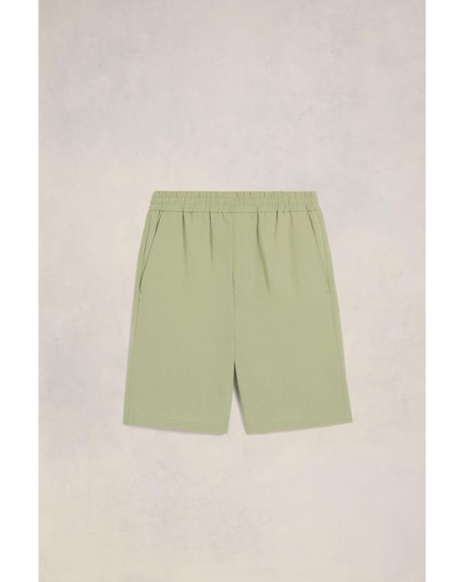 AMI Green Elasticated Waist Bermuda Shorts for men