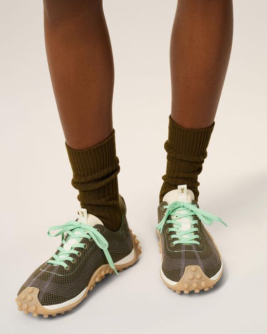 AMI Natural Mesh Mirage Sneakers