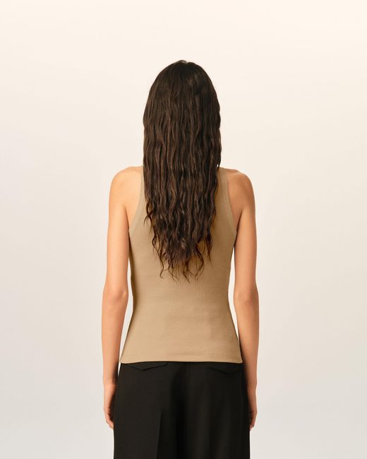 AMI Natural Cotton Tanktop With Ami De Coeur