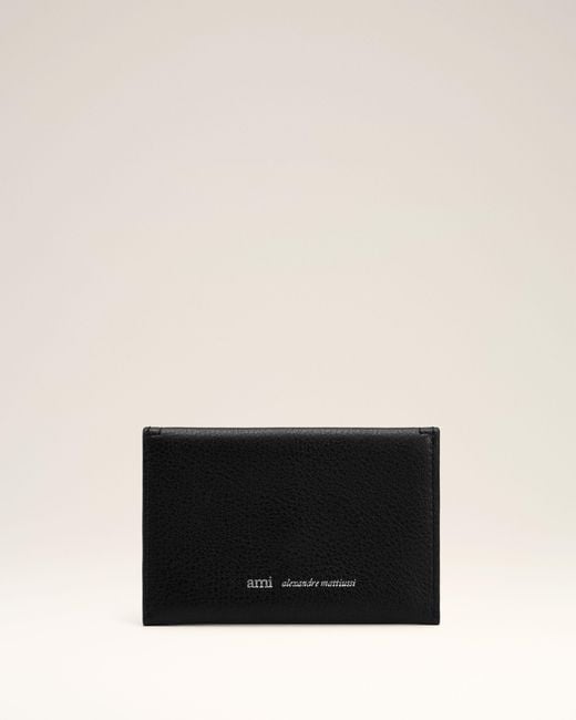 AMI Natural Etienne Taurillon Leather Envelope Card Holder
