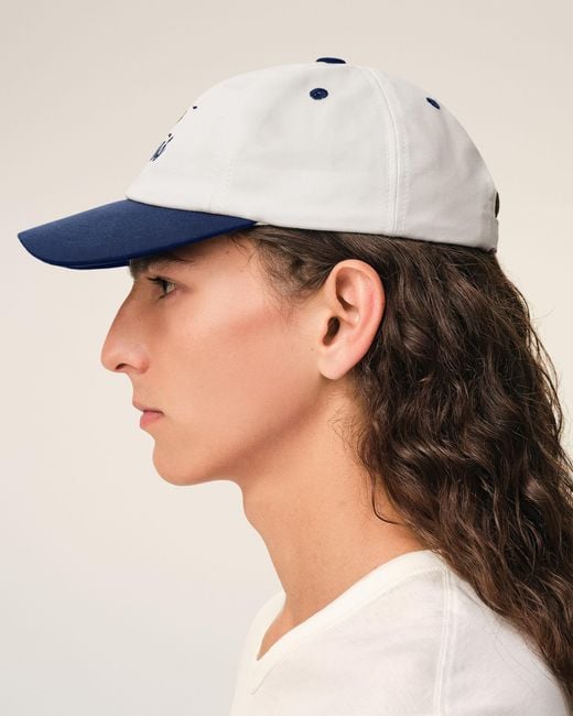 AMI Blue And Bicolor Cotton Cap