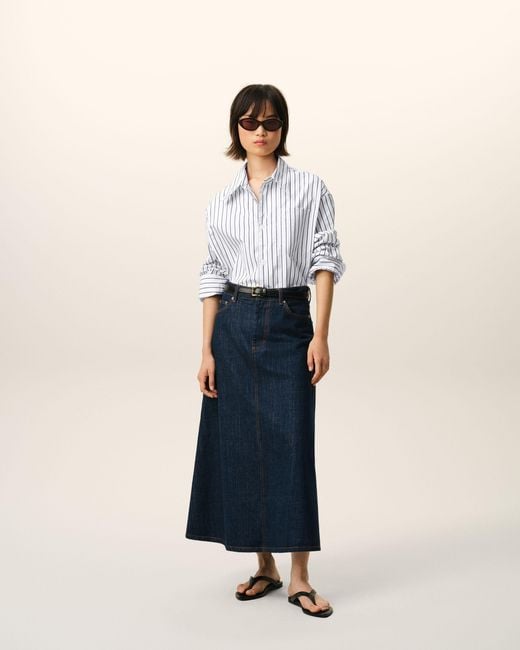 AMI Multicolor Striped Cotton Ami De Coeur Wide Shirt