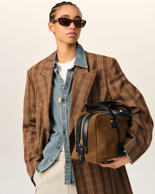 AMI Natural Cow Leather Georges Bowling Bag