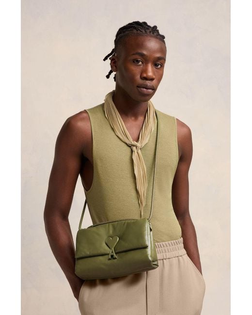 ショルダーバッグ・ポシェット Voulez Vous Shoulder Bag - AMI Paris - Leather - Khaki KHAKI Voulez-Vous Bag | AMI PARIS