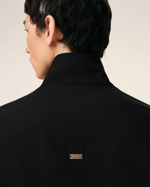 AMI Black New Wool Harrington Jacket for men