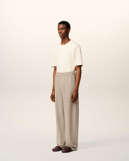 AMI Natural Wool Elasticated Trousers for men