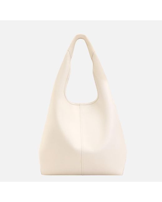 AMI Natural Soft Leather Etienne Hobo Bag