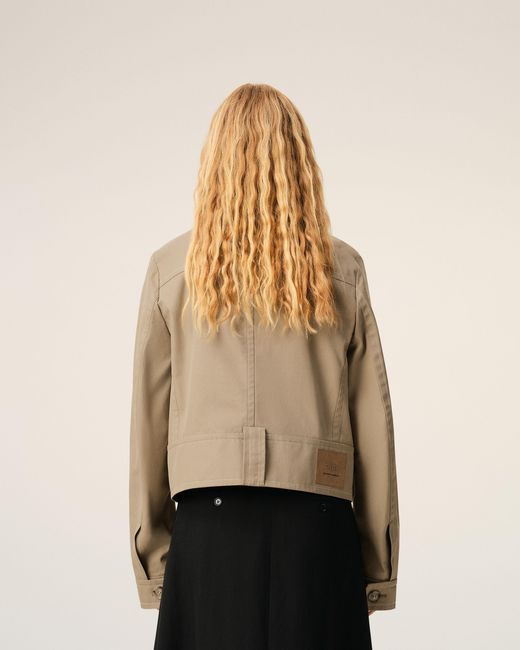 AMI Natural Cotton Buttoned Jacket