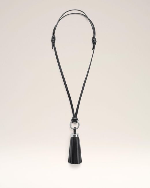 AMI Natural Leather Ami Pompom Keyring