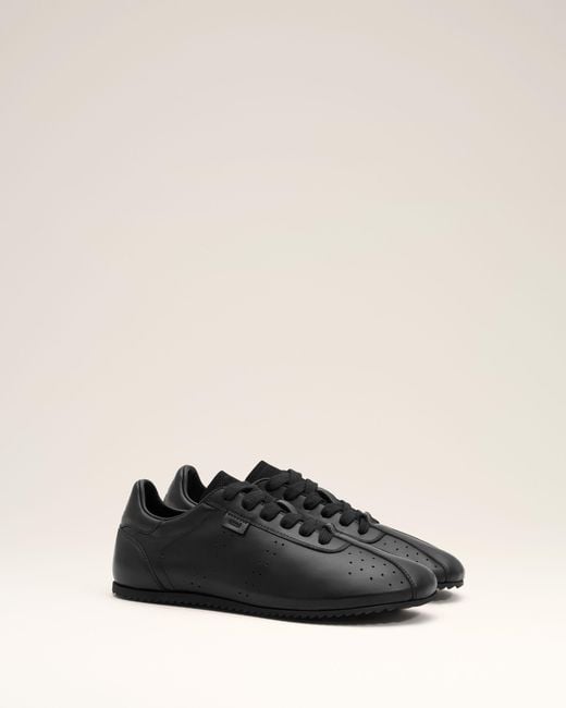 AMI Natural Cow Leather Soft Sneakers