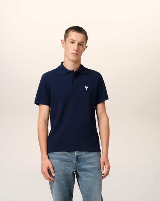 AMI Blue T-Shirts And Polos for men
