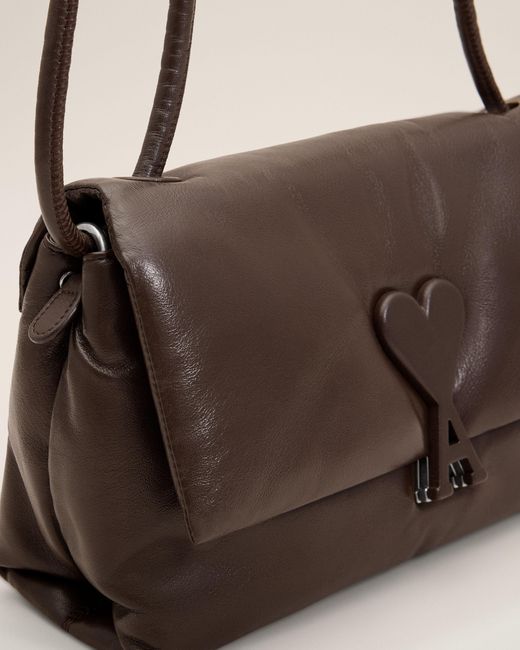 AMI Natural Cowhide Leather Voulez-Vous Bag