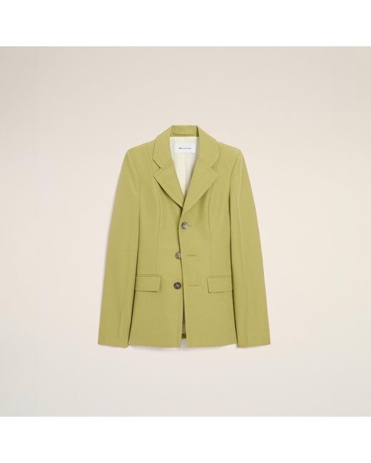 AMI Multicolor New Wool Single Breasted Fitted Jacket