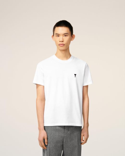 AMI Natural Cotton Ami De Coeur T-Shirt for men