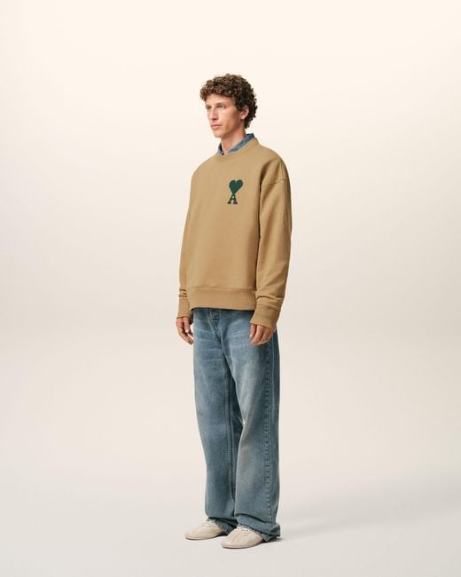 AMI Natural Cotton Ami De Coeur Sweatshirt
