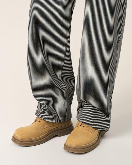 AMI Natural Cow Leather Derbies Shoes for men