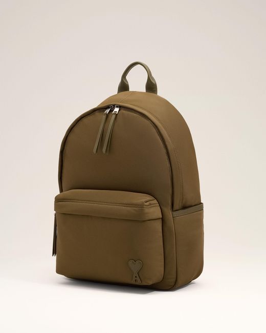 AMI Green Nylon Marcel Backpack