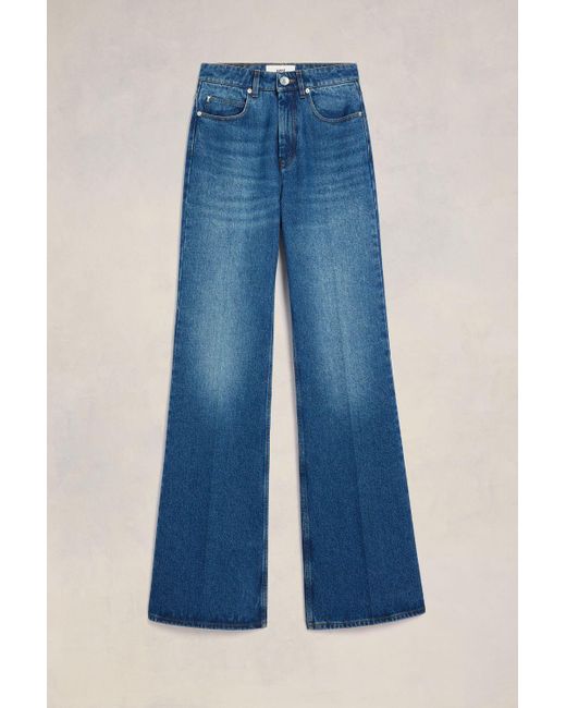 AMI Blue Flare Fit Jeans