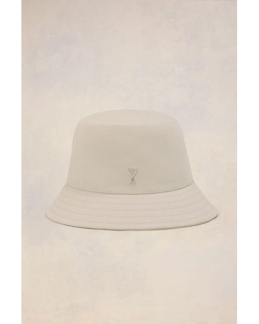 AMI Natural Ami De Coeur Stud Bucket Hat for men