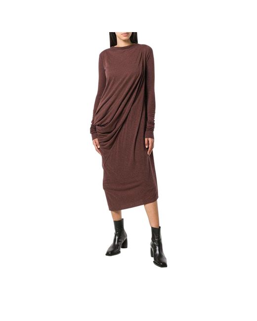 rick owens brown dress