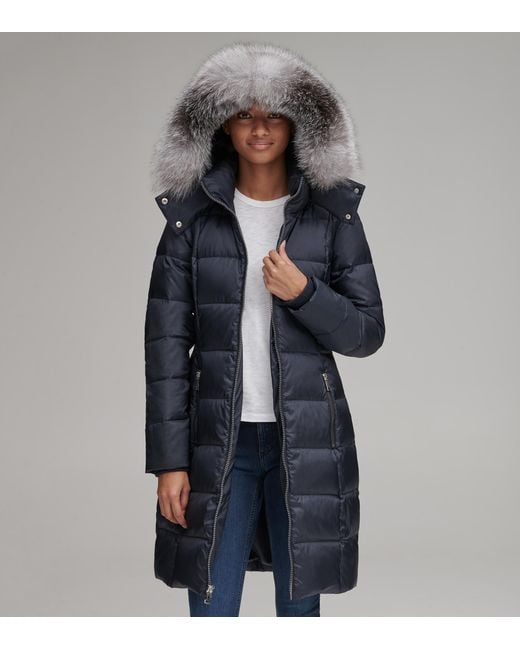 andrew marc long down coat