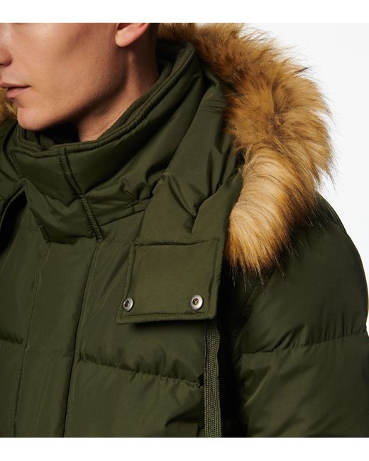 andrew marc conway removable faux fur hood quilted parka