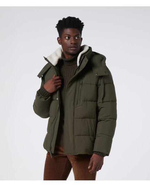 Andrew Marc Howe Recycled Materials Puffer Jacket in Green | Lyst