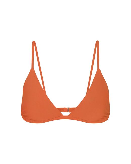 Anemos The Classic Triangle Bikini Top in Orange | Lyst