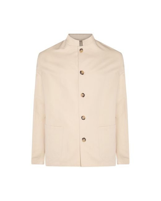 PT Torino Natural White Cotton Casual Jacket for men