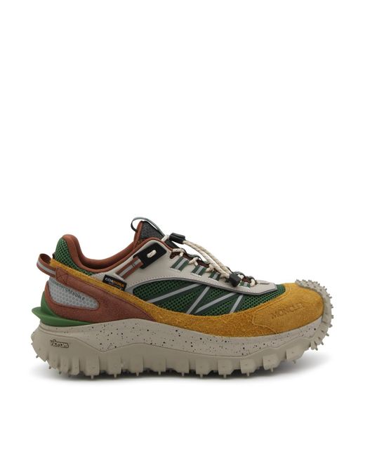 Moncler Green Multicolor Trailgrip Sneakers for men