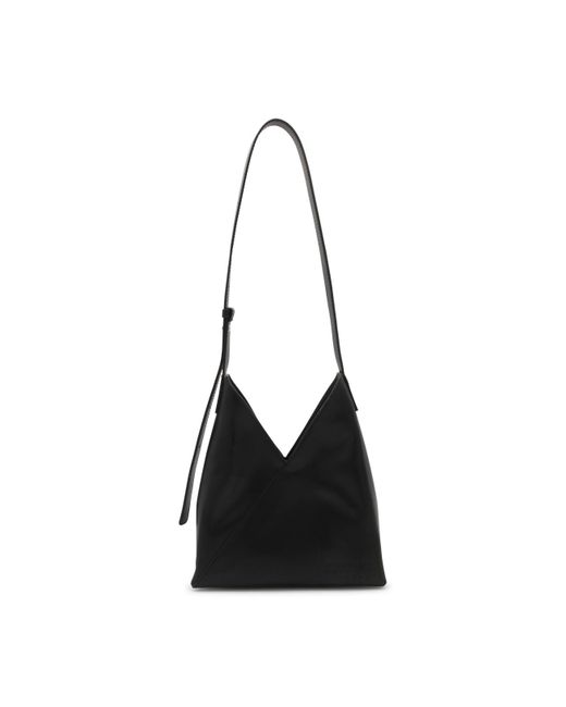 MM6 by Maison Martin Margiela Black Leather Japanese 6 Shoulder Bag