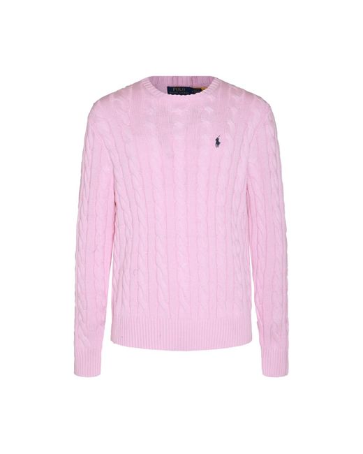 Polo Ralph Lauren Pink Cotton Knitwear for men