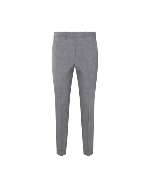 PT Torino Gray Grey Wool Pants for men