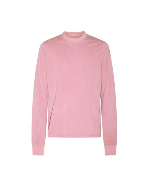 Rick Owens Pink Cotton Sweatshirt for men