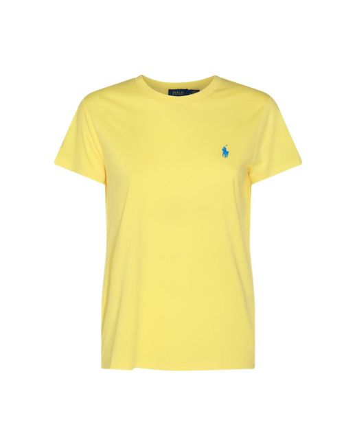 Polo Ralph Lauren Yellow And Blue Cotton T-shirt