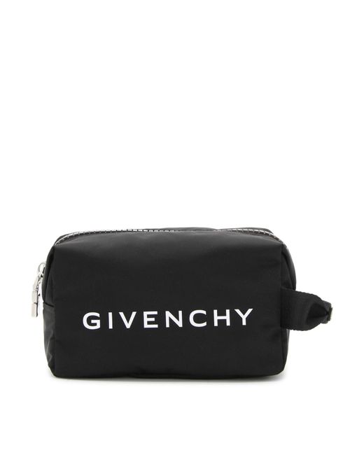 Givenchy Black Nylon Gzip Pouche for men