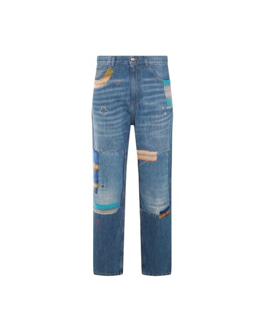 Marni Blue Cotton Denim Jeans for men