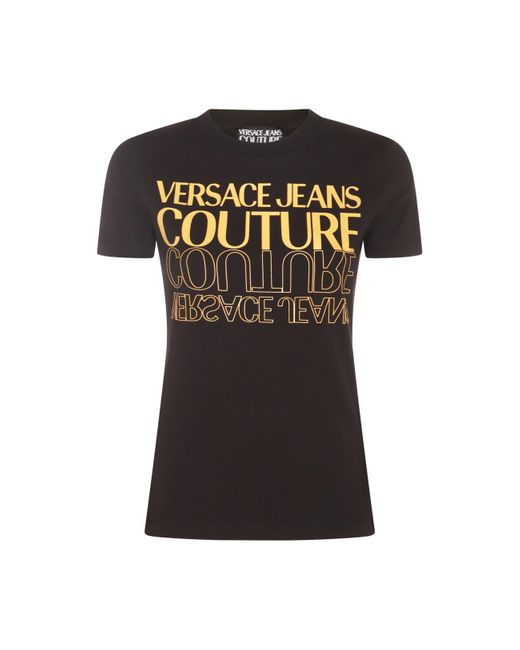 Versace Black And Cotton T-Shirt