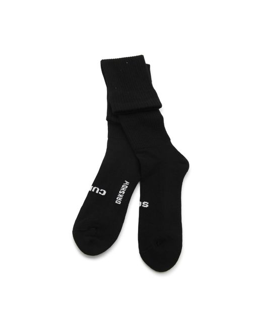 Rick Owens Black Cotton Socks for men