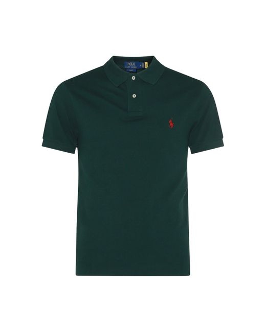Polo Ralph Lauren Dark Green Cotton Polo Shirt for men