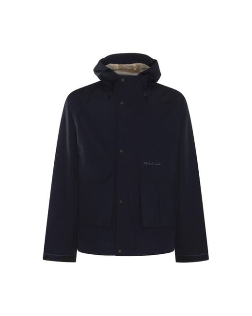 PS by Paul Smith Blue Casual Jacket for men