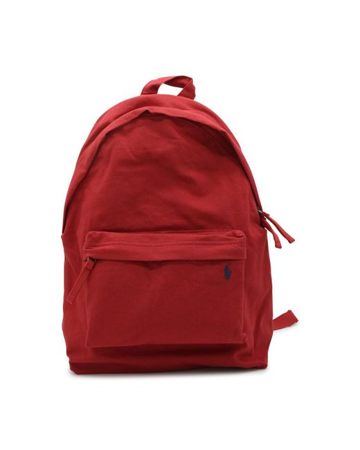 Polo Ralph Lauren Red Cotton Backpacks for Men | Lyst